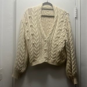 Ulla Johnson cream alpaca cardigan. Great condition